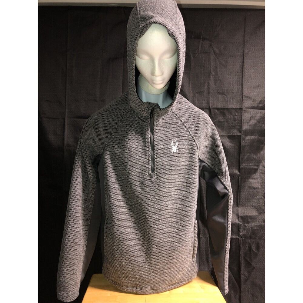 Men’s Spider 1-4 Zip Pullover Shirt Size Large With Zip Up Pockets￼